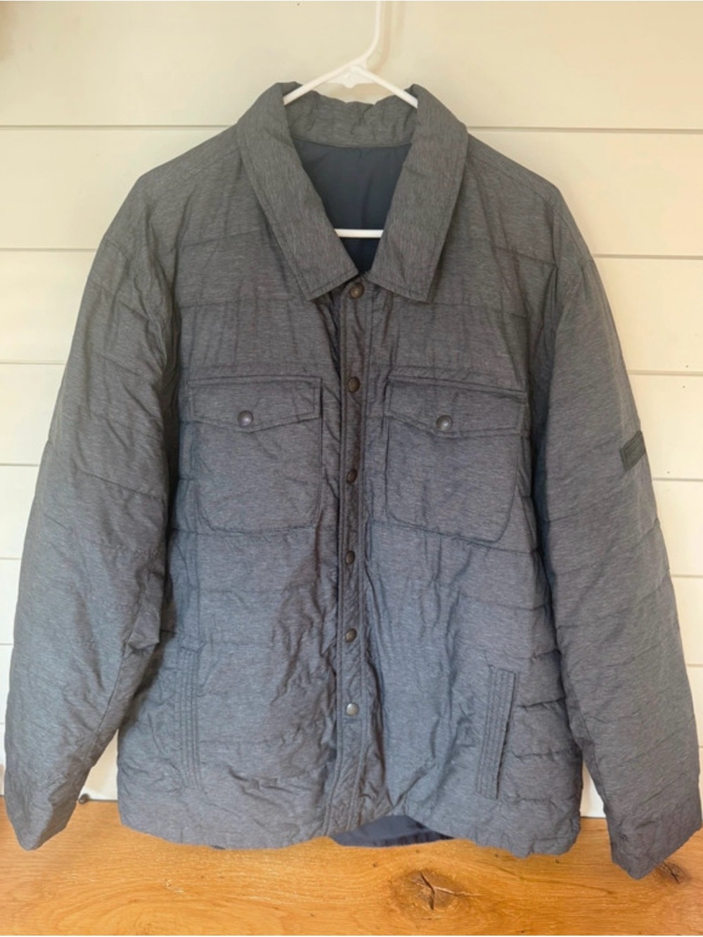 Men’s Lucky Brand Reversible Grey Blue xxl